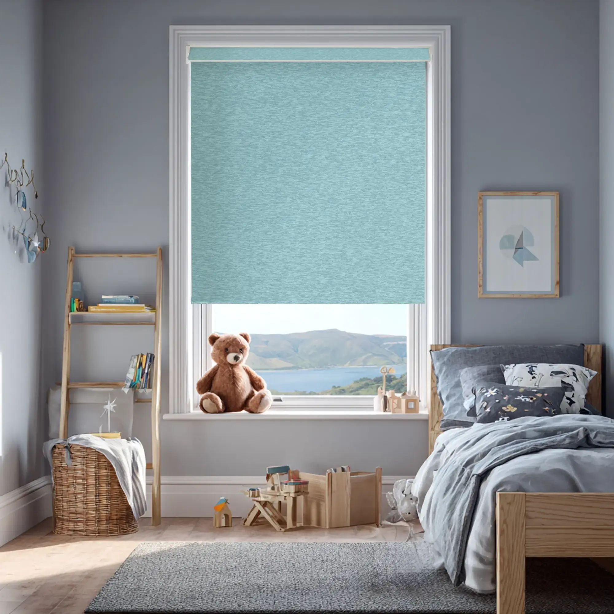 Amsterdam Duck Egg Electric Roller Blind