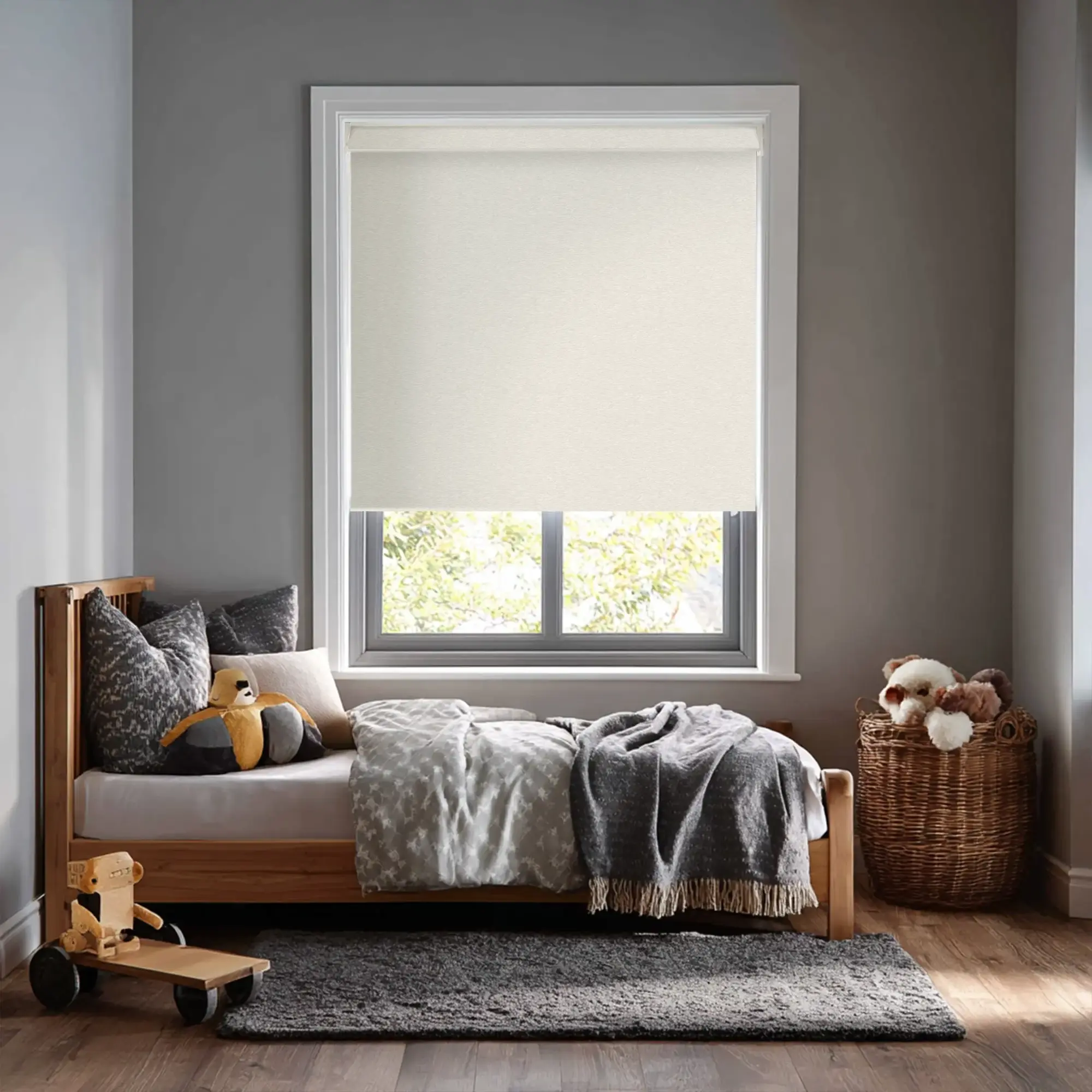 Amsterdam Light Taupe Electric Roller Blind
