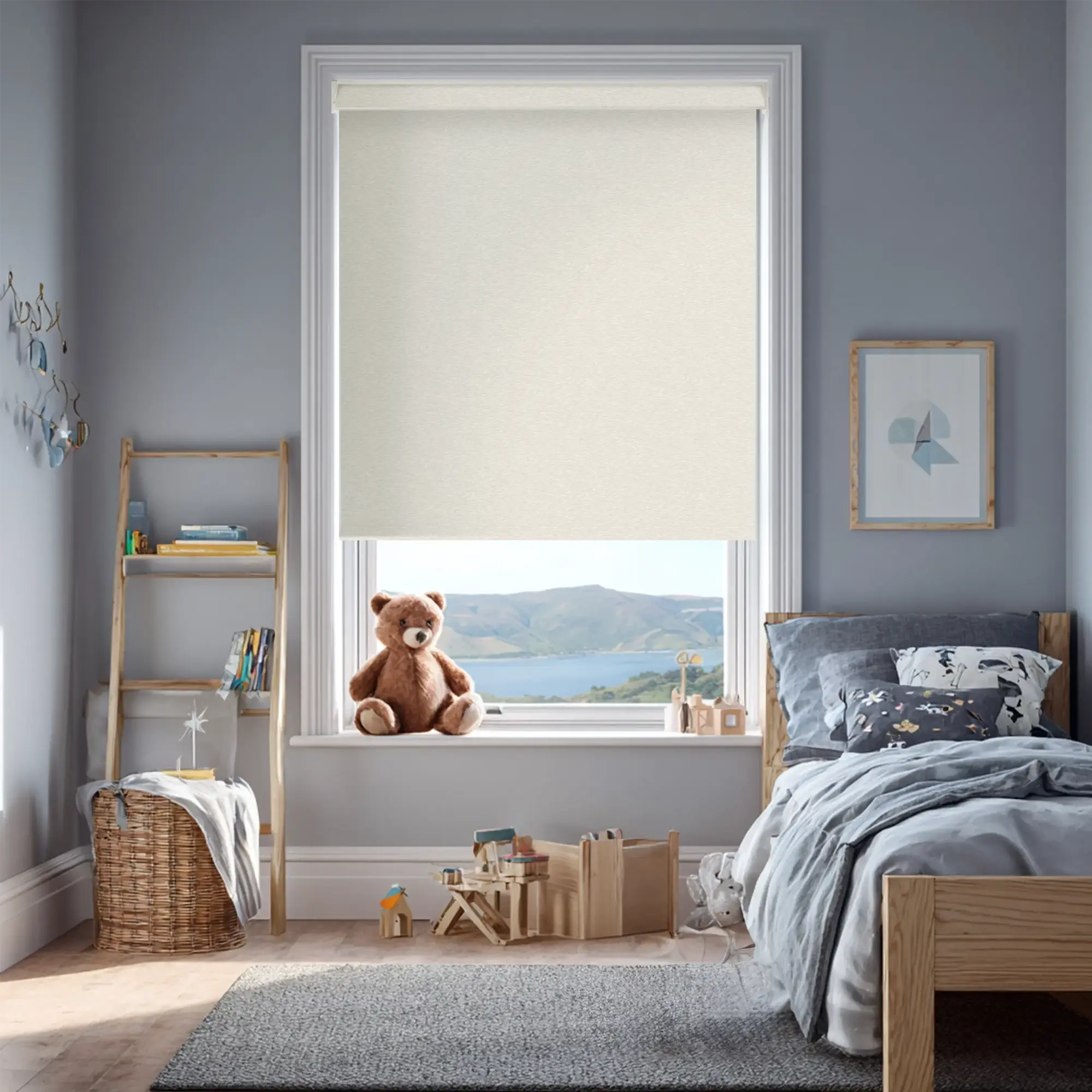Amsterdam Light Taupe Electric Roller Blind