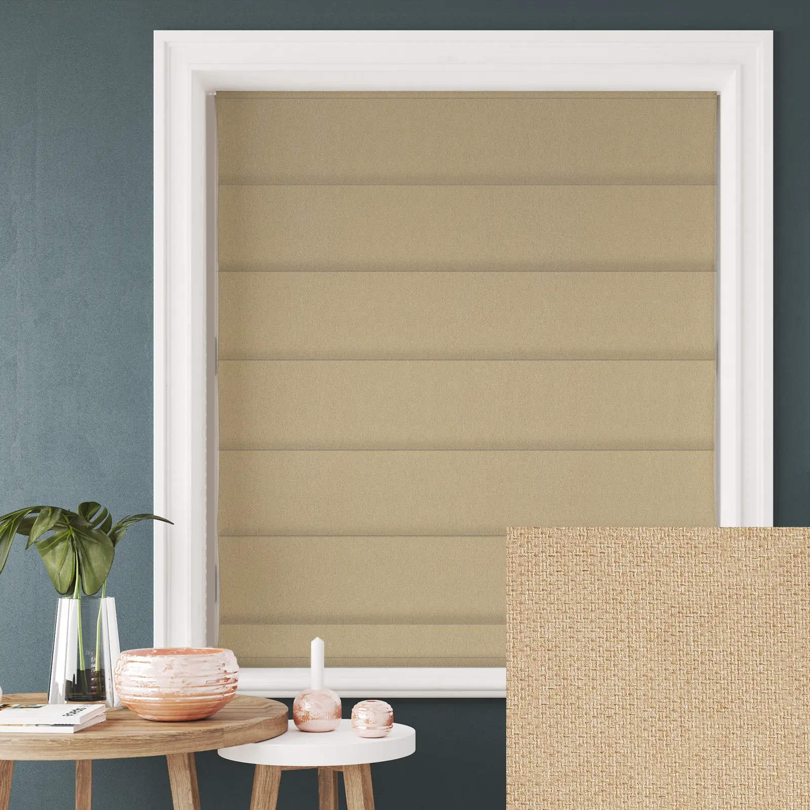 Hampton Corinthian Blackout Electric Roman Blind