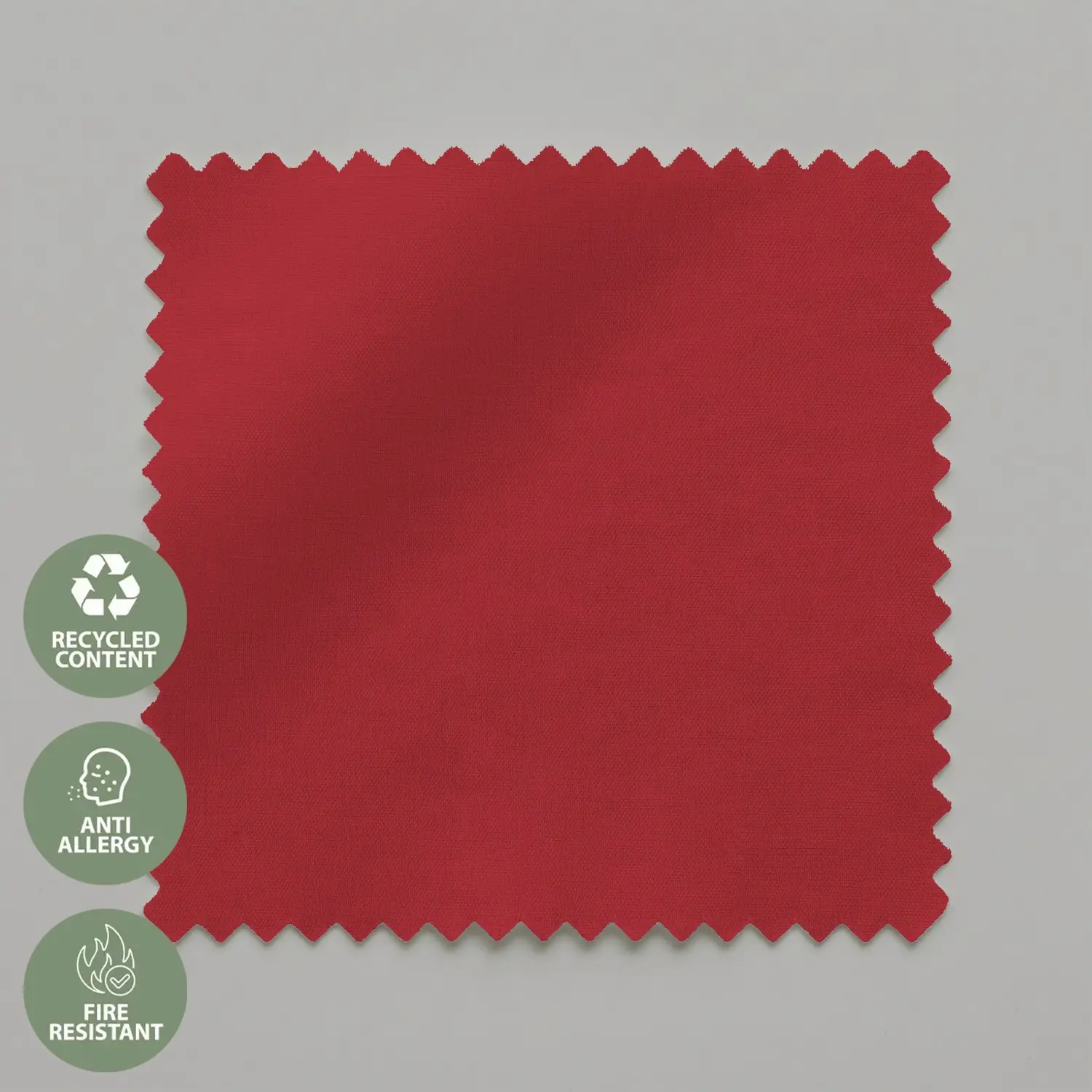 Cardinal Red Daylight Electric Roller Blind