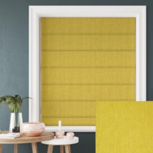 Tribeca Chartreuse Blackout Electric Roman Blind