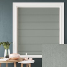 Tribeca Iron Blackout Electric Roman Blind