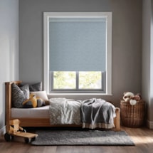Amsterdam Grey Blue Electric Roller Blind