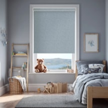 Amsterdam Grey Blue Electric Roller Blind