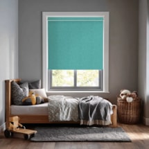 Amsterdam Turquoise Electric Roller Blind