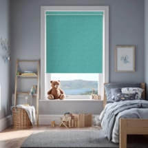 Amsterdam Turquoise Electric Roller Blind