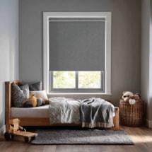 Denim Grey Electric Roller Blind