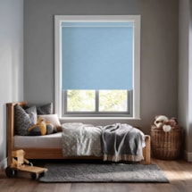 New York Cornflower Blue Electric Roller Blind