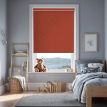 New York Earthy Red Electric Roller Blind