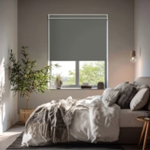 Elephant Grey Blackout Electric Roller Blind