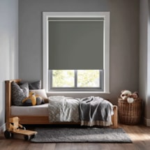 Elephant Grey Blackout Electric Roller Blind