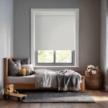 Platinum Grey Blackout Electric Roller Blind