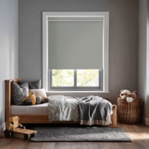 Quicksilver Grey Blackout Electric Roller Blind