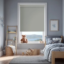 Quicksilver Grey Blackout Electric Roller Blind