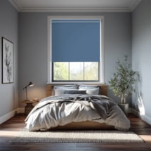 Santorini Blue Blackout Electric Roller Blind