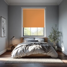 Soft Orange Blackout Electric Roller Blind