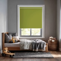 Zesty Green Blackout Electric Roller Blind