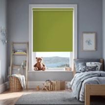 Zesty Green Blackout Electric Roller Blind