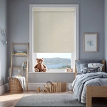 Grey Linen Blackout Electric Roller Blind