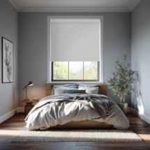 Light Grey Blackout Electric Roller Blind