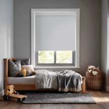 Magnetic Grey Blackout Electric Roller Blind