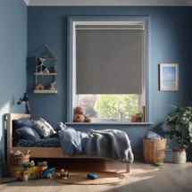 Windsor Dark Grey Blackout Electric Roller Blind