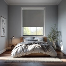 Windsor Dark Grey Blackout Electric Roller Blind