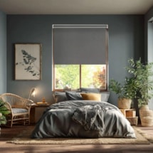Windsor Dark Grey Blackout Electric Roller Blind