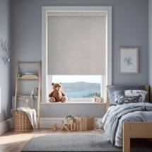 Windsor Light Grey Blackout Electric Roller Blind