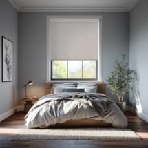 Windsor Light Grey Blackout Electric Roller Blind