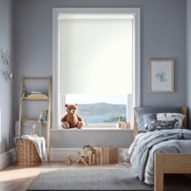 Rice White Premium Blackout Electric Roller Blind
