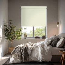 Cosy Cream Blackout Electric Roller Blind