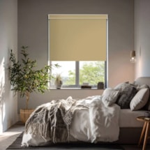 Jute Brown Blackout Electric Roller Blind