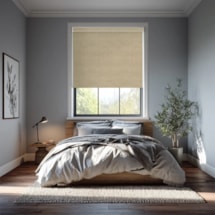 Linen Taupe Blackout Electric Roller Blind