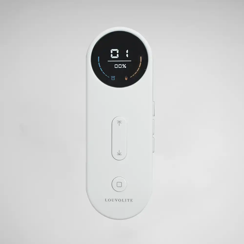 white 16 channel remote White Sixteen Channel Louvolite Roller Blind Remote - R2190-16CH-WH