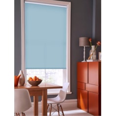 Flax Blue Daylight Electric Roller Blind