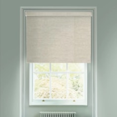 Grey Linen Blackout Electric Roller Blind