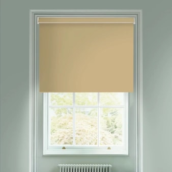 Jute Brown Blackout Electric Roller Blind Jute Brown Blackout Electric Roller Blind