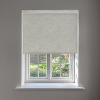 Cascade Warm Grey No Drill Electric Roller Blind