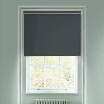 Pompeii Grey Blackout Electric Roller Blind