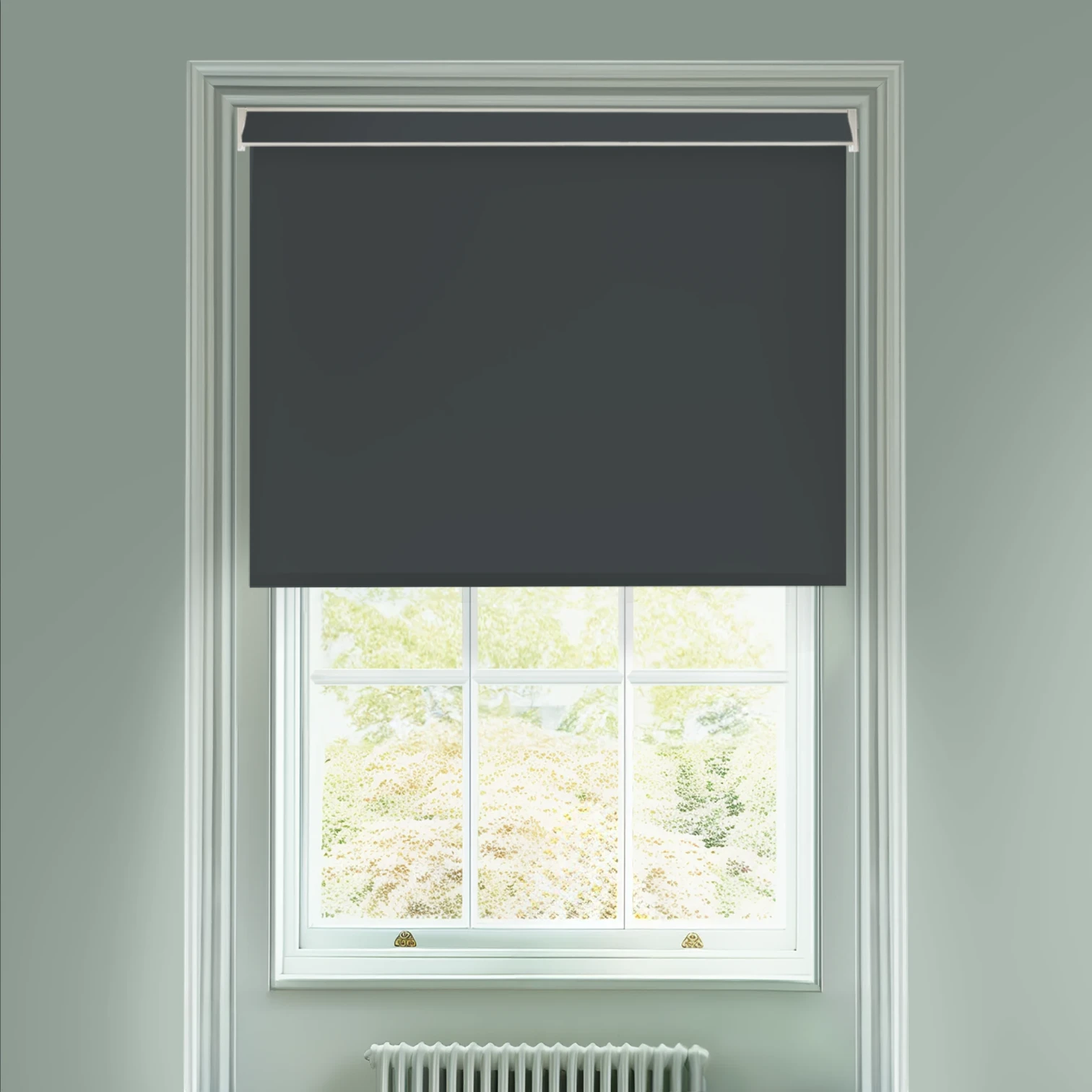 Pompeii Grey Daylight Electric Roller Blind