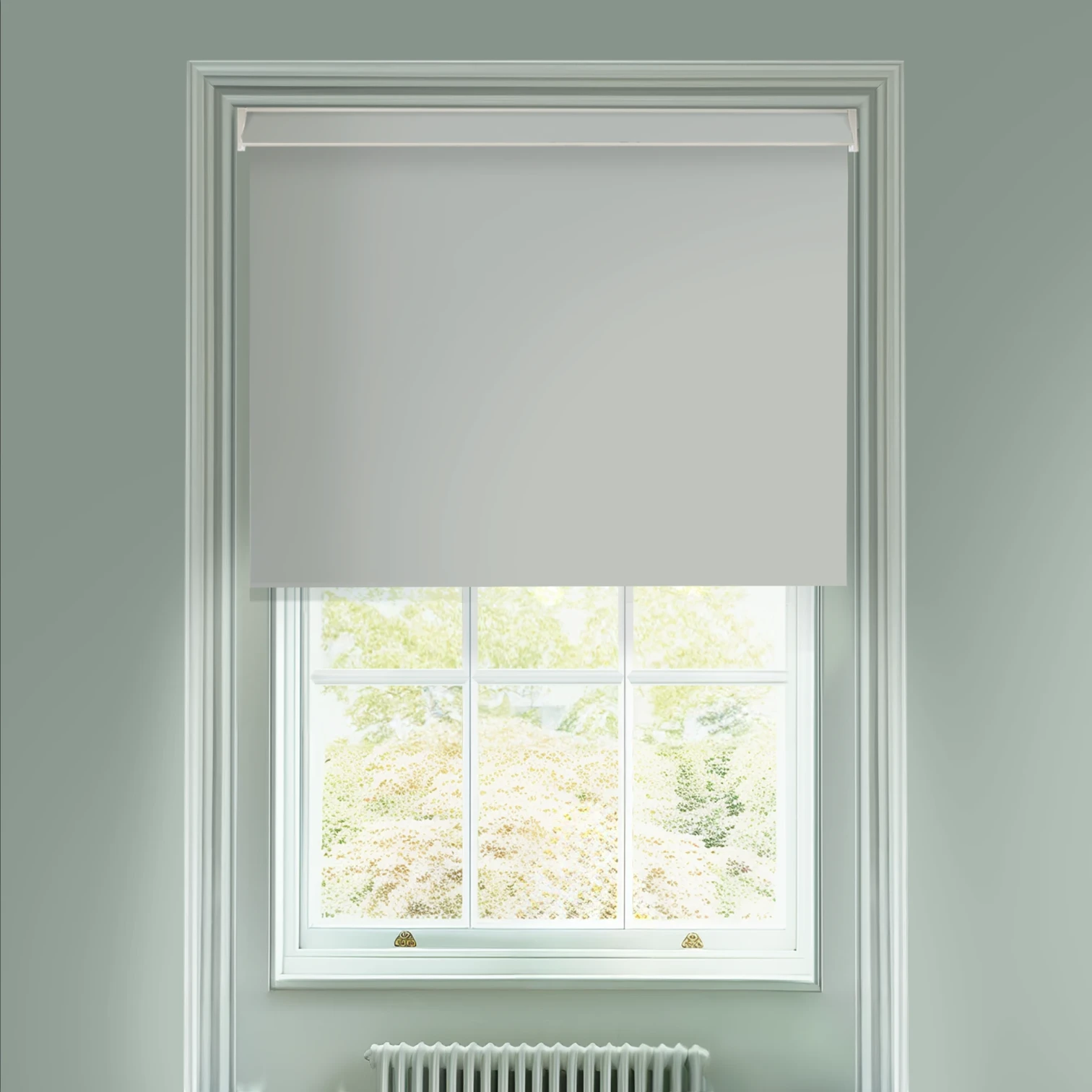 Doric Grey Daylight Electric Roller Blind