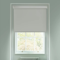 Doric Grey Electric Blackout Roller Blind