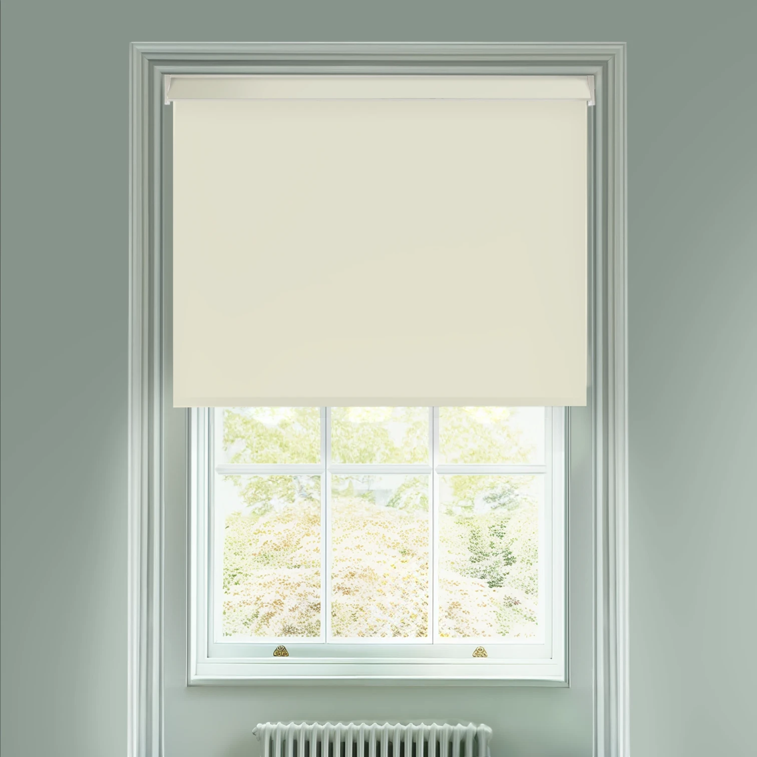 Primula Cream Electric Blackout Roller Blind