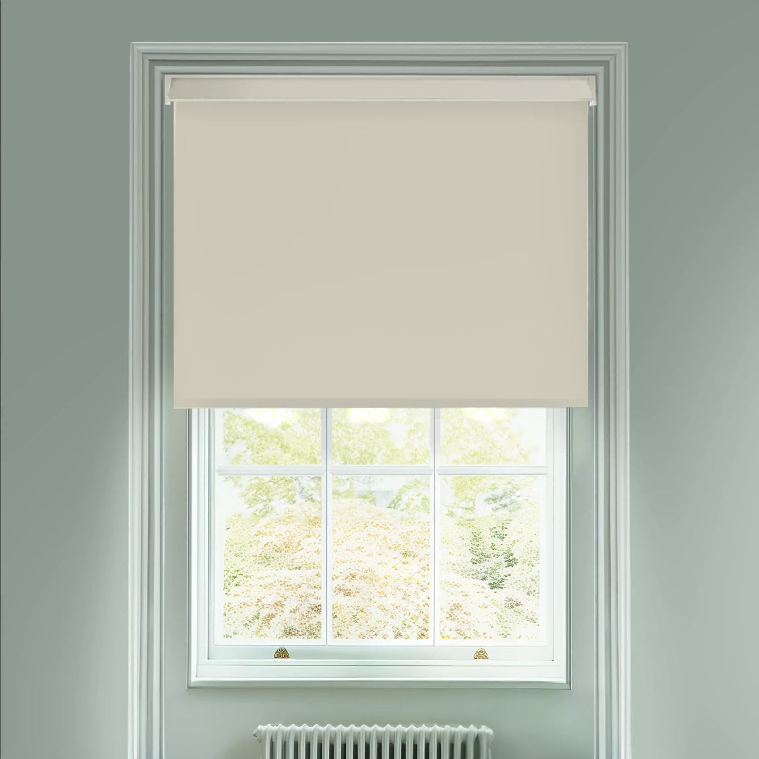 Pampas Cream Electric Blackout Roller Blind
