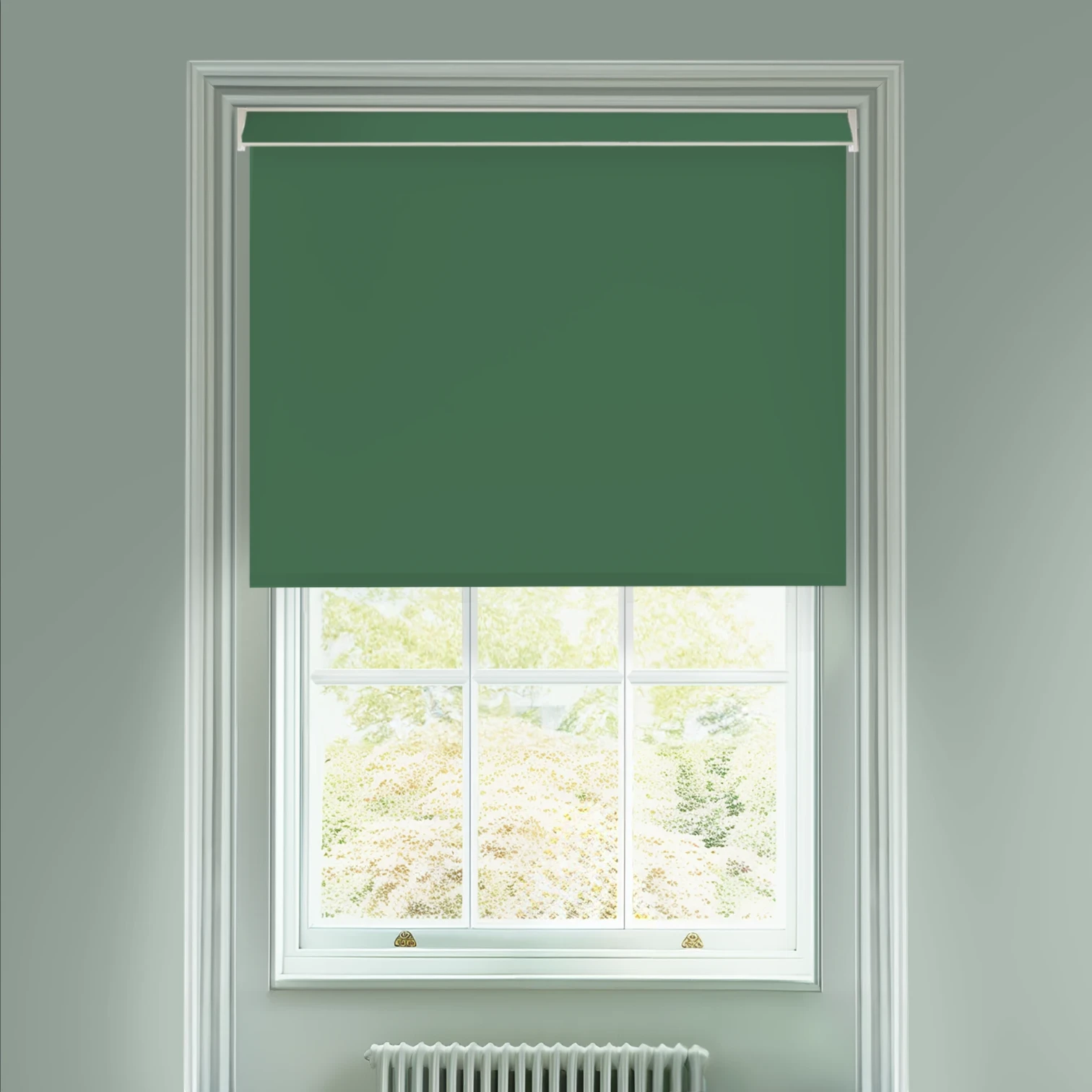 Cucumber Green Electric Blackout Roller Blind