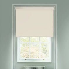 Domino Ivory Electric Blackout Roller Blind