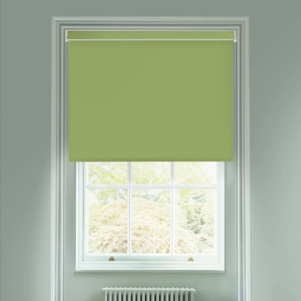 Avocado Green Electric Blackout Roller Blind