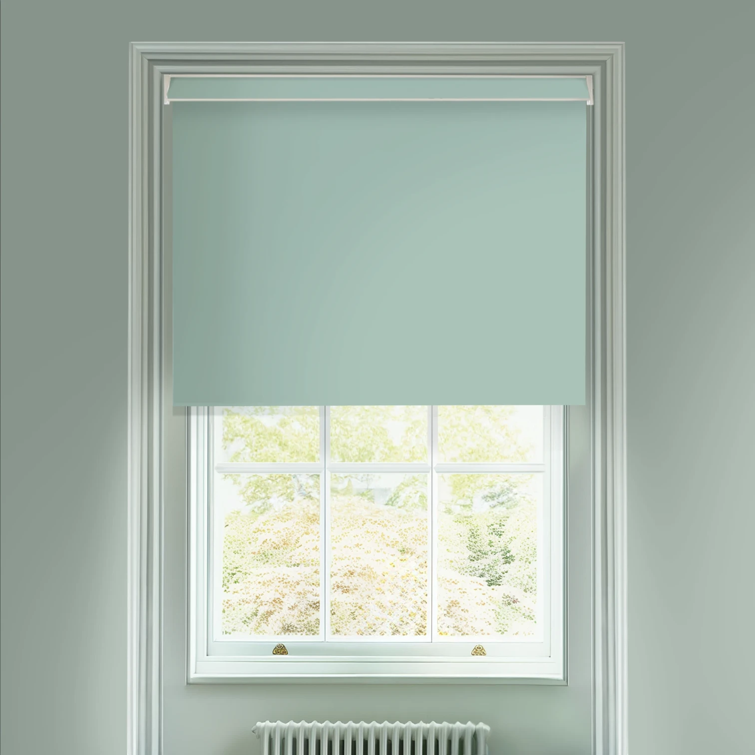 Mineral Green Daylight Electric Roller Blind